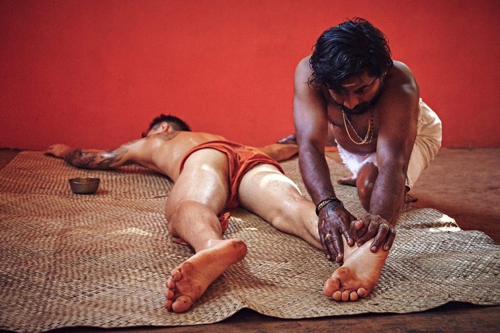 massage, traditional, skin, therapy, healing, ayurvedic sleep position